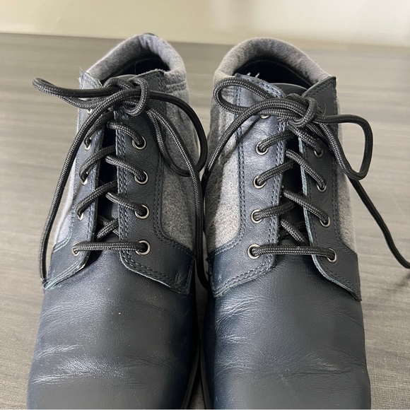 SPORTO Women’s 6M Navy Ankle Boot Lace Up. Round Toe. Downtown Abby - Picture 3 of 7